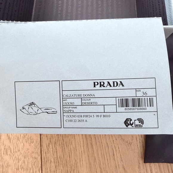 Prada Women's Beige Quilted Mules - Picture 6 of 7